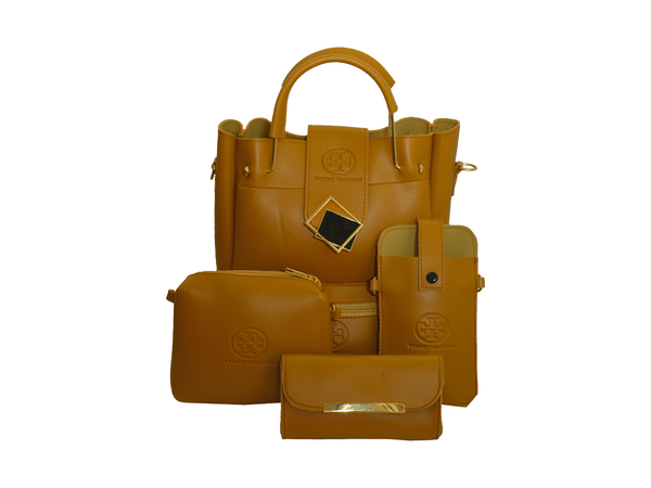 FLAP BAG 5PC MUSTARD