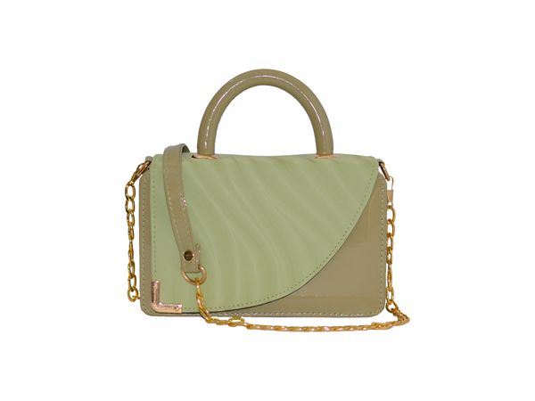 BOX STYLE CROSSBODY BAG GREEN