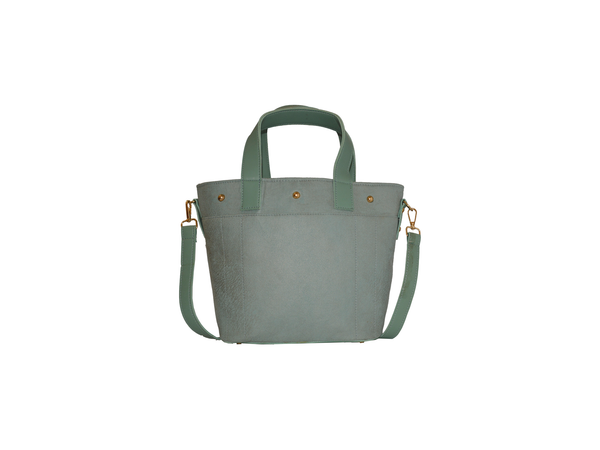 SUEDE TOTE BAG GREEN